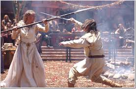 Rule 5 today honors model and movie star kristanna loken. Download Wallpaper Actress Weapons Actor Kristanna Loken Movie Spear Weapon Hero Benno Furman Furmann 1948x1279 Still From The Film Ring Of The Nibelungs