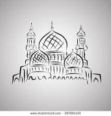 Yus Bac S Portfolio On Shutterstock Mosque Art Mosque Drawing Islamic Art Calligraphy