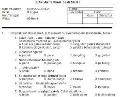Download bank contoh soal bahasa indonesia kelas 6 semester 1 dan semester 2 kurikulum 2013 soal eassy pilihan ganda & kunci jawabannya. Kunci Jawaban Bahasa Sunda Kelas 6 Peranti Guru
