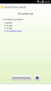 Video ini berisi soal soal pretest ppg pilihan ganda dan essay beserta pembahasannya.jangan lupa subscribe ya. Membuat Soal Pilihan Ganda For Android Apk Download