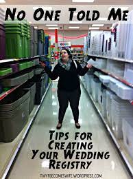 No One Told Me Tips For Creating Your Wedding Registry Wedding Registry Dream Wedding Wedding Planning