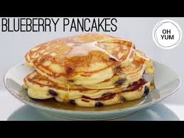 The Fluffiest Blueberry Pancakes Anna Olson Youtube Fluffy Blueberry Pancakes Blueberry Pancakes Food Network Recipes