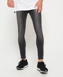 Mens Spray On Skinny Jeans In Grey Superdry