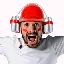 Soda Guzzler Helmet With Straw Soda Hard Hat