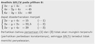 Check spelling or type a new query. Contoh Soal Sistem Persamaan Linear Tiga Variabel 2019