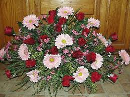 Sympathy Headstone Flower Saddle Mother Grandma Grave Cemetery Burgundy Roses In 2020 Grave Flowers Funeral Floral Funeral Flower Arrangements