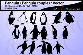 Download Penguin Silhouette Graphic By Arcs Multidesigns Creative Fabrica PSD Mockup Templates