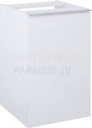 Elita vonios spintelė LOOK 40 su skalbinių krepšeliu baltas matinis -  Santehnikas paradīze | Santehnikas paradīze