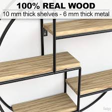 De grandes marques et designers ont créé une collection moderne d'étagères murales : Gadgy Etagere Murale Design L Avec 4 Etageres L Etagere Industrielle Ronde L Bois 100 Naturel Et Metal Soude A L Etat L O 42 X 10 Cm Amazon Fr Cuisine Maison