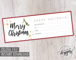 Christmas Gift Certificate Gift Certificate Printable Gift Coupon Gift Instant Download Gift Idea Holiday Gift Gift Card Diy Gift Printable Gift Certificate Christmas Gift Certificate Holiday Gift Certificates