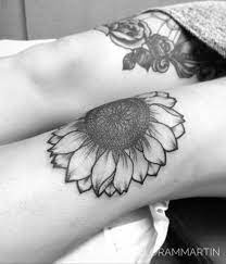 20 Of The Most Boujee Sunflower Tattoo Ideas Knee Tattoo Sunflower Tattoo Knee Tattoos