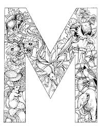 For or in support of someone or something. Coloring Page Alphabet Animal M Coloring Me