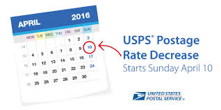 Usps Announces Postage Rate Decrease Starts April 10 2016