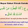 Niat zakat fitrah untuk anak perempuan. 1