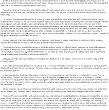 This was a unique experience where i was emotionally comfortable enough to look back at life. Comparing Poems
