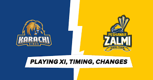 Defending champions karachi kings take on peshawar zalmi in the 13th match of psl 2021 at the national stadium in karachi. Match 9 Karachi Kings Vs Peshawar Zalmi Playing Xi Team News Timing Pitch Report Changes Green Team