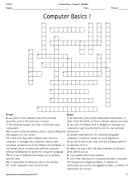 You can put a daily crossword puzzle on your web site for free! Computer Basics Crossword Wordmint Computer Hardware Hertz