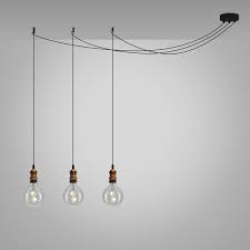 Eddie And Sons 3 Drop Hooked Pendant Antique Bronze Hook Pendant Black Hanging Lighting Long Ceiling Lights