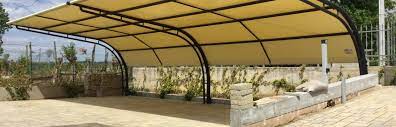 Carport In Acciaio O In Alluminio Pe Tra Srl Capannoni E Tunnel Fissi E Mobili Porte Industriali