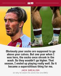 58% recycled polyester (made from recycled materials), 22% nylon, 15% cotton, 4% spandex, 1% rubber; Espn Uk On Twitter The Story Behind Jack Grealish S Small Socks