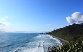 Download Wallpaper 2560x1600 New Zealand Sea Mountain Beach Widescreen 16 10 Hd Background