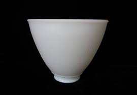 Glass Torchiere Light Shade 6 White Opaque Small Vintage Replacement Diffuser Sturdy Reflector Bowl Table Lamp Lighti Light Shades Stiffel Table Lamp Lighting