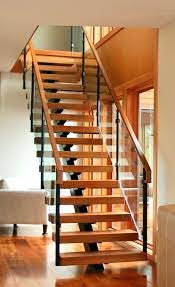 Central Stringer Stair Casas Escadas