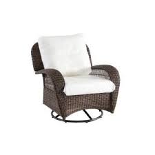 Best choice products set of 2 adjustable steel mesh zero gravity lounge chair recliners w/pillows and cup holder trays, brown. Beacon Park Swivel Wicker Outdoor Lounge Chair With Cushions Included Choose Your Own Colo Lounge Chair Outdoor Patio Furniture Collection Wicker Lounge Chair