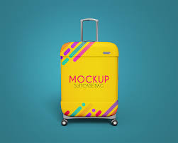 Suitcase Bag Mockups Free Free Mockup In 2020 Bag Mockup Suitcase Bag Free Mockup