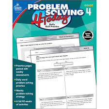 Cat 2019 answer key of slot 1 is released. Amazon Com Carson Dellosa Problem Solving 4 Today Daily Skill Practice Math Problem Solving Activities For 4th Grade 96 Pages Paperback Ages 9 10 With Answer Key 9781483850184 Tyrrell Chandler Books