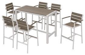 1 offer from $175.99 #24. Outdoor Patio Furniture Dining Bar Table Set 7 Piece Set Contemporary Outdoor Dining Sets By Mangohome 7pc Medici Bar Houzz