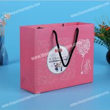 Birthday bag by grosir paperbag murah. Luxury Design Pink Coated Paper Customize Offset Print Shopping Paper Bag Murah With Rope Handle
