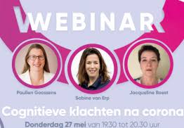 Webinar Cognitieve Klachten Na Corona Op 27 Mei Meld Je Gratis Aan Coronaplein