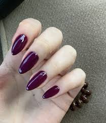 24pcs dark matte french nails full frame dark false nail tips full cover frosted designed fake nails sheet l5041. Dark Purple Acrylic Nails Nail And Manicure Trends