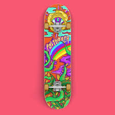 Recently, i landed my first commission gig as an illustrator! Polymorph Games Polymorph Allseeing Eye Psychedelic Skateboard De Poshmark