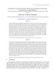 The company's principal activities are treasury management and the provision of management and administrative services to its subsidiaries. Pdf Comparative Analysis Of Geometric Brownian Sting Syariah Counter In Bursa Malaysia Aslina Omar Academia Edu