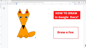 Maybe you would like to learn more about one of these? How To Draw In Google Docs Drawing Animals With Shapes A Fox Easy In 2021 Drawings Drawn Fish Animal Drawings