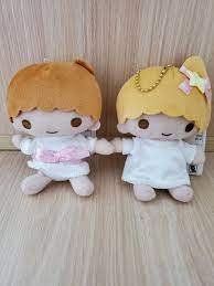 Japan Sanrio Little Twin Stars Angel kiki lala set 2pc soft plush Doll  keychain | eBay
