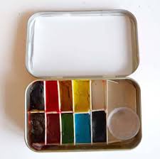 I never thought that i needed to paint on a bench in prospect park, or on a train ride upstate. Mini Diy Watercolor Set