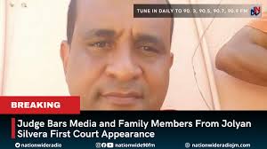 title BREAKING: The media and family members have been barred from the  first court appearance of former MP for Western St Mary, Joylan Silvera.  Justice Vinette Graham Allen has also barred family