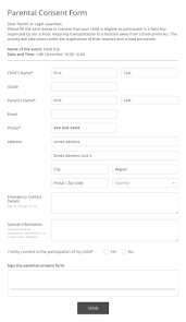 Maybe you would like to learn more about one of these? Consent Forms Online Free Templates 123 Form Builder