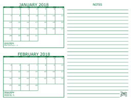 2 Month Calendars For 2016 2018 Template Trove Free Printable Calendar Templates Printable Calendar Template Calendar Template
