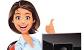Clipart Receptionist Cartoon