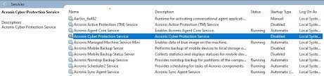 The microsoft active protections program (mapp) is a program for security software providers that gives them early access to vulnerability information so that they can provide updated protections to customers faster. How To Stop Acronis Cyber Protection Service Acronis Forum