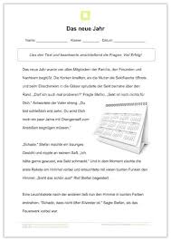Mit sie können aber eine rangfolge in einer gruppe (z.b. Arbeitsblatt Lesetext Das Neue Jahr Lesen Neue Wege Deutsch Lernen