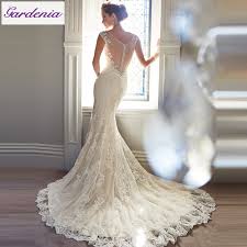 Define your shape, accentuate your figure, and show a subtle hint of skin in the h1282 mermaid gown. Low Back Mermaid Wedding Dresses Wedding Dresses