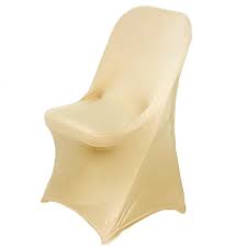 Champagne Spandex Stretch Folding Chair Cover In 2020 Spandex Chair Covers Folding Chair Covers Chair Covers Wedding