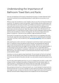 A towel rack to match the interior. Understanding The Importance Of Bathroom Towel Bars And Racks By Kathyepp Issuu