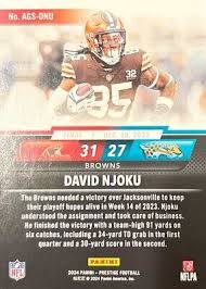 2024 Panini Prestige- Any Given Sunday #AGS-DNU- David Njoku- Browns