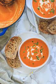 Roasted Red Pepper Soup Recipe Recipe Stuffed Peppers Soup Recipes Easy Soup Recipes